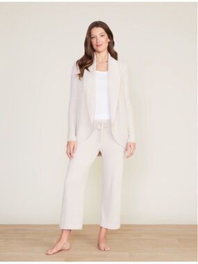 BAREFOOT DREAMS® CozyChic Lite® Circle Cardigan with Pockets Size M Stone